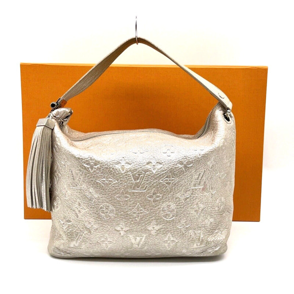 SPECIAL 2008 Edition Louis Vuitton Halo Shimmer Silver Monogram Handbag W/Box - Picture 1 of 8